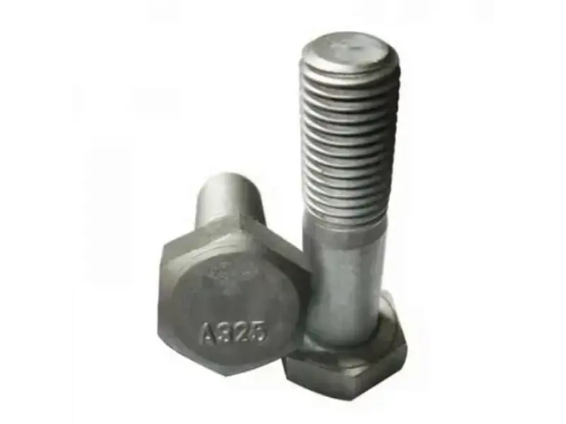 ASTM A325 हेवी हेक्स स्ट्रक्चरल बोल्ट कार्बन स्टील हाय टेन्साइल बोल्ट: स्टीलच्या बांधकामासाठी विश्वसनीय फास्टनर