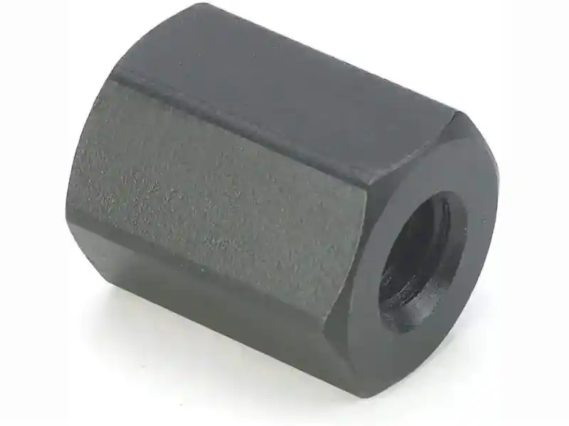 Long Hex Coupling Nut Plain Carbon Steel Thread Rod Connecting Nut